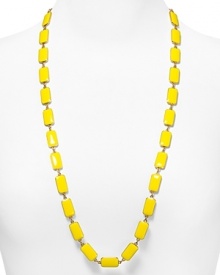 The flamboyance and whimsical colors of the iconic Park Guell in Barcelona plays muse to this tiled necklace from kate spade new york. Wear it to add a surreal touch of sparkle to every look.