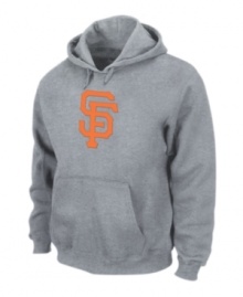 On top of your game. Give it up for the hometown heroes in this San Francisco Giants hoodie from Majestic Apparel.