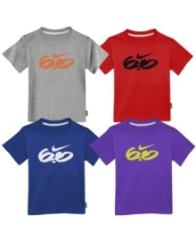 Little man, big plan.  Showcase his larger sport style with these Nike 6.0 tees.