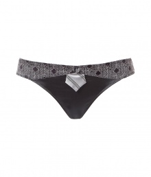 Luxurious slip in fine dark grey synthetic fiber stretch - very comfortable due to stretch content - model Lonely Poet by French lingerie label Chantal Thomass - a sexy and intricate mix of feminine and masculine elements - pleasant moderate high waistband - perfect elastic fit - stylish, sexy, seductive