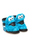 Cute booties for baby's first steps, the Cookie Monster shoes are crafted with an eye toward fun and a dedication to quality construction in quality leathers and suedes.