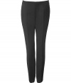 Stylish pants in fine black virgin wool - new: slim fit, moderate high rise - angular pockets - creases create an outstanding slender silhouette - light weight and very comfortable - a classic for life - ideal for many occasions from casual to festive - styling: with a shirt, cashmere sweater, cool shirt and/or matching sports jacket