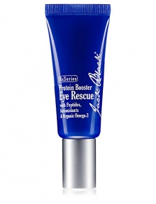 Protein Booster Eye Rescue harnesses the power of clinically tested peptides to aggressively target aging where people see it first, the thin skin around the eyes. It successfully combats fine lines, wrinkles, and helps minimize puffiness and dark circles. 0.5 oz.