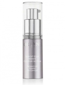 An innovative and high-performance care product inspired by dermo-esthetic techniques. It combats all causes and signs of slackening on the eyelids for a complete lifting of the eye contours. For all women in search of a perceived and visible lifting-firming result, without resorting to dermo-esthetic procedures. Day after day, the contours are redefined. The eyes look bigger and younger. 0.5 oz. 