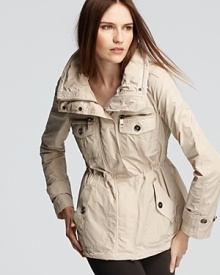 In classic trench, this utilitarian Burberry anorak makes rainy days more bearable (and better looking).