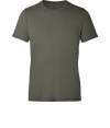 An essential basic in super soft cotton, Majestics crew neck tee is a must for your layered looks - Rounded neckline, short sleeves - Classic straight fit - Pair with cargo shorts and casual sneakers, or with flannel shirts and slim fit jeans