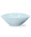 From celebrated chef and writer, Sophie Conran, comes incredibly durable dinnerware for every step of the meal, from oven to table. A ribbed texture gives this cereal bowl the charming look of traditional hand thrown pottery. Shown in white.