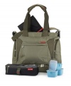 Perfectly designed for families on-the-go, this amazing bag will carry you through the diaper days and beyond.