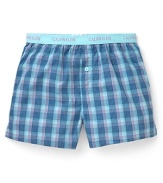 Calvin Klein Matrix Slim Fit Woven Boxers