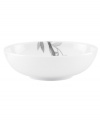 Subdued in shades of gray, the vivacious florals of Moonlit Garden dinnerware fill these sleek white fruit bowls with modern romance. In durable Lenox porcelain. Qualifies for Rebate