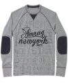 Vintage varsity style is in this summer with this long-sleeved graphic t-shirt from American Rag.