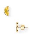 MARC BY MARC JACOBS' citrus-inspired studs are a lush addition to your lobe line up. Don the baubles to brighten your days with a tropical twist.