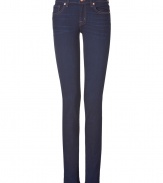 Add a sultry kick to your casual basics with these ultra-flattering pencil leg jeans from cult favorite denim line J Brand - Classic five-pocket styling, skinny pencil leg, slim fit - Pair with a slinky top, a leather jacket, and ballet flats or high heel booties