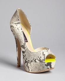 A d'Orsay silhouette gets a lift from a towering five-and-a-half inch heel. From STEVEN BY STEVE MADDEN.