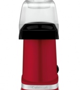 Great taste pops right up! Whipping up 15 cups of the great movie treat in under 3 minutes, this popcorn maker requires no oil for a healthier approach to a family favorite. 3-year warranty. Model CPM100.