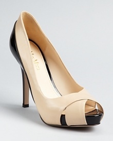 Max Mara Pumps - Fatima Two Tone Peep Toe