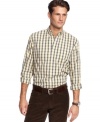 Handsome plaid shirt by Club Room. Makes an excellent gift.