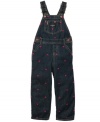 Listen to your heart. She'll be filled with love in these precious overalls from Osh Kosh.