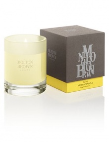 Iconic. Refreshing. Uplifting and bold. Matching our no.1 bestselling hand wash range, this candle fragrances your space with a zesty perfume that is unmistakably Molton Brown. Vibrant aromas of orange, Egyptian basil, Russian carvi, thyme and blackcurrant lift and revitalize the senses. Made in England. Burn time: About 30-40 hours.