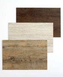 Go with the grain. Chilewich introduces beautiful faux bois placemats made of durable vinyl but with the look of natural birch, walnut and driftwood.