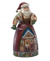 Jim Shore collectors will adore this Santa who is shown whittling or wood carving, which was once a popular pastime in the American South.