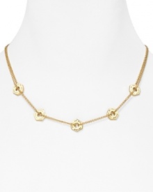 Fashion hardware from the ultimate it-brand. This plated metal necklace from MARC BY MARC JACOBS' is fixing to be our new favorite, with delicate bolt-shaped stations.