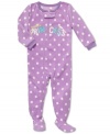 Make her feel like a princess, even in her sleep, with this darling polka-dot footed coverall from Carter's.