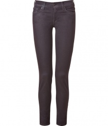 Elevate your casual style with these trend-right skinny jeans from Seven for all Mankind - Classic five-pocket styling, signature logo detail on back pockets - Extra form-fitting - Pair with a tee and ballet flats or a blouse, blazer, and platform pumps