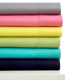 Bold or bright, this sheet set gives your bed a modern look with a pop of solid color. Featuring an ultra-smooth feel.