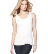 A basic tank from J Jones New York is more than a wardrobe essential -- it's also a layering piece and base for your fabulous spring looks!