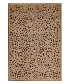 A refined animal print makes a stylish statement, suffusing your space with a touch of the exotic. Designed for easy care and long-lasting wear, this striking area rug from Surya will maintain its plush texture even in high-traffic areas.