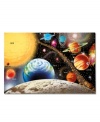 You'll need lots of space to assemble this beautifully illustrated 48-piece puzzle of our solar system. 2' x 3' when assembled, the extra-thick pieces are 20% thicker than the competition's. Its easy-clean surface keeps puzzle looking new.