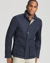 This lightweight reversible jacket has a slim, modern fit and keeps your look cool and polished.