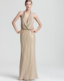 Nicole Miller Gown - Stretch Sequin Halter