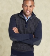 Add a classic to your fall layers with this mock neck sweater from Tommy Hilfiger.