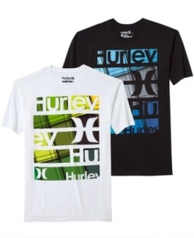 Wear the SoCal surf look-no matter where on earth you are-with a graphic T-shirt from Hurley.