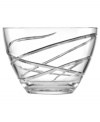 A fanciful cut pattern contrasts the timeless form of this Adorn crystal bowl, featuring the exquisite craftsmanship of Lenox.