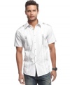 This woven shirt from INC International Concepts should be on your short list of summer style must-haves.