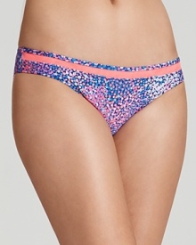 Vamp it up while you bask in this printed bikini from Nanette Lepore. Its playful print and cute cut are sure to make waves whether you're poolside or somewhere tropical.