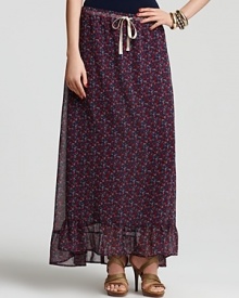 Add a dash of boho chic to your summer repertoire with Patterson J. Kincaid's flowing maxi skrit.