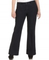 Add polish to your casual style with American Rag's plus size trouser jeans-- pair them with the season's latest tops!