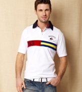 Better your boardwalk and backyard style with this elevated polo shirt from Nautica.