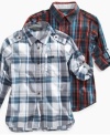 Traditional plaid on these Atmos shirts from Sean John is a way to give his look a timeless turnaround.