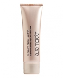 Laura Mercier Foundation Primer - Oil Free creates a smooth, invisible layer that acts as a buffer between the skin and other makeup. Specialized for oily, sensitive and acne prone skin types. Contains high water content to address surface dehydration around active blemishes.