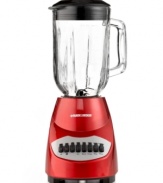 Power you can blend on! Stepping up to every task with 10 speeds, plus pulse, this blender uses Cyclonic Power and 4 stainless steel blades to shred, puree, chop and grind the softest to the hardest foods. The 5-cup glass blending jar is perfect for larger recipes and makes precision a given with easy-to-read measurement markings.  2-year warranty. Model BL2020.