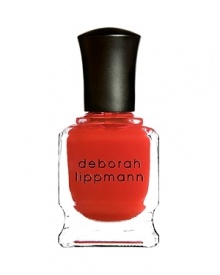 Created with supermodel Dree Hemingway, modern sheer-ish red orange.