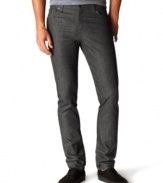 Steel yourself. Urban style in your closet gets amped up with a pair of these grey washed, super skinny Levi's jeans.