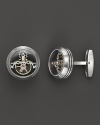 TF Est. 1968 Brushed Stainless Steel Tourbillon Cufflinks