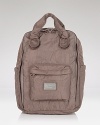 Carry your schoolday essentials in chic style with this logo-stitched backpack from MARC BY MARC JACOBS.