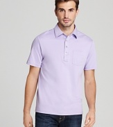 Michael Kors Solid Metal Button Polo - Classic Fit